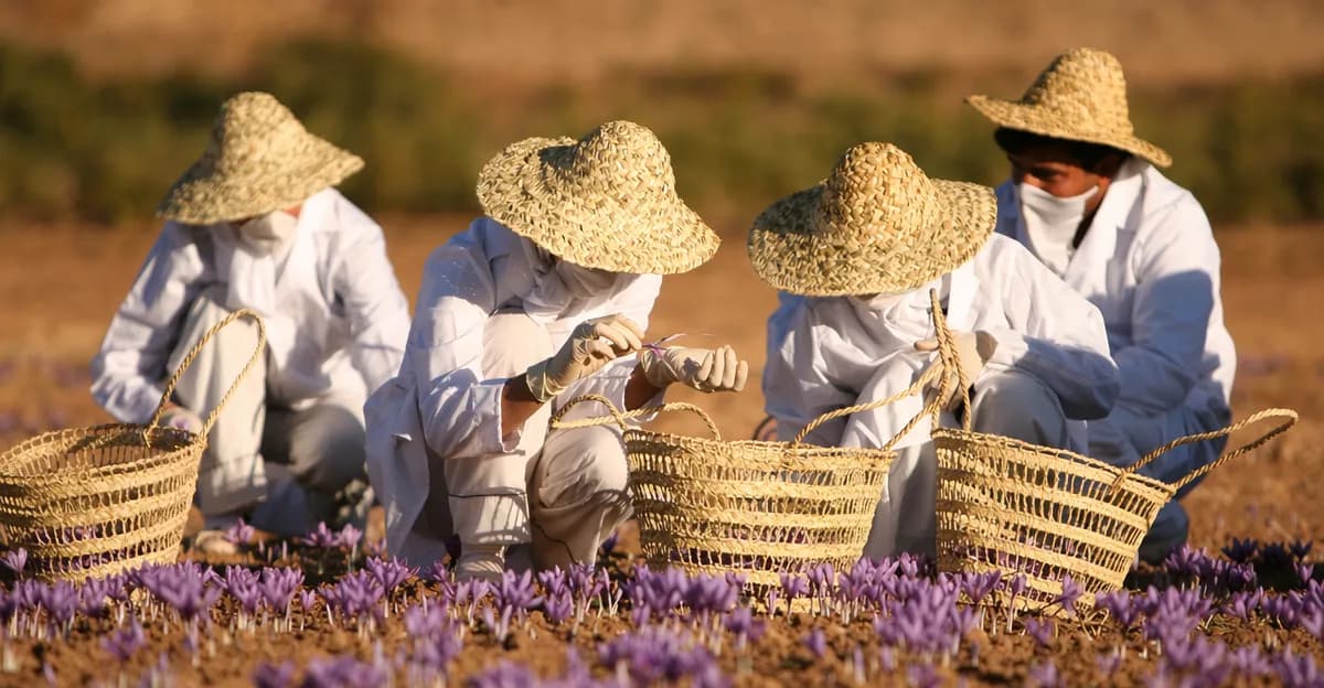 Flor roxa de açafrão em floração